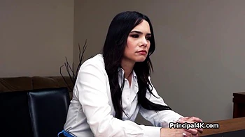 Kinky Milf Throats The Principal By His Desk