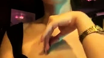 Busty brunette anal solo masturbation