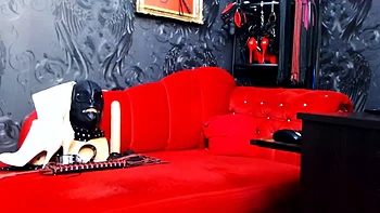 Amateur striptease and Solo masturbation