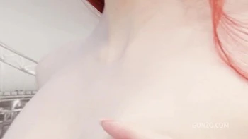 Slim redhead Gigi Rouge gets first anal with 0% Pussy fucking