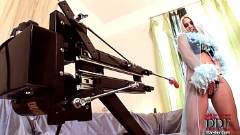 She takes on the fucking machine