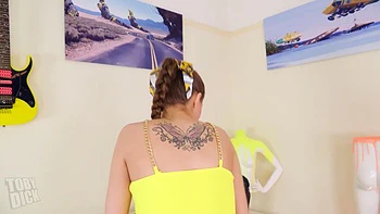 Hottie Coed Grace Lowdie Enjoys Milking Toby Dick Hard Cock!