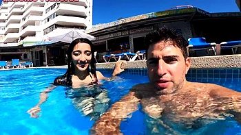 Argentinian Slut Is Picked Up From The Swimming Pool And Fucked In Her Hotel Room