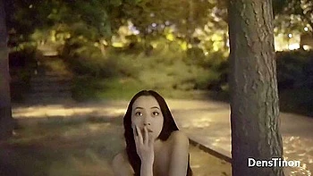 Shameless Teen 18+ Walking Nude In A Park