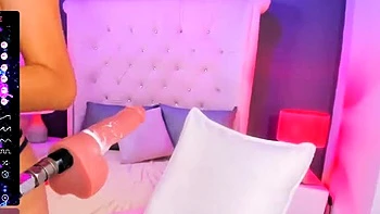 Independent Teen brunette girl toying pussy outdoor