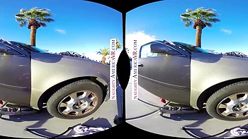 Horny babe Brett Rossi shows how thankful she is that you changed her flat tire