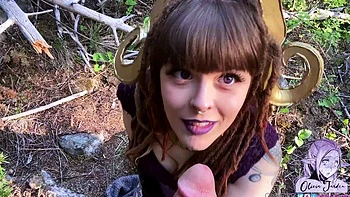 Amateur teen blowjob and cumshot