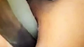 Raspberry Anal Training With Double Dildo