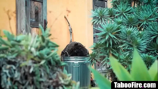 Married man cheating wife with homeless chick