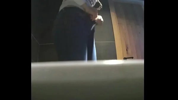 VIP Series 26-35. Young female students close-up pissing into the toilet