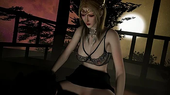 3D Blonde Sexy Asian Slut Have Sex with Her Boss