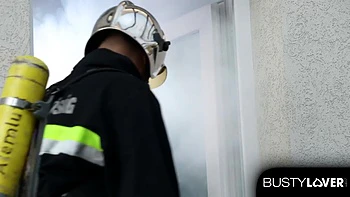 Monika Fox Lets 2 Firemen Who Put Out a House Fire DP Her