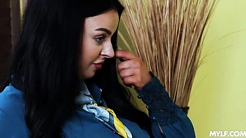 Nasty-minded brunette with big boobs Payton Preslee drilled by big cock