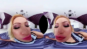 Blonde ride ft. Cherry Kiss: Blowjob, Cowgirl  Missonary VR Porn