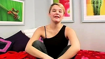 Curly Blonde Teen Records Solo Dildo Masturbation More at