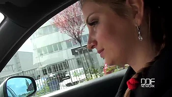 POV Cock Enjoyment - Busty Brunette Swallows Big Dong