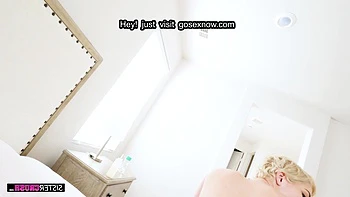 Big-breasted stepsister Sky Blue has an intense affection for her brother's penis.