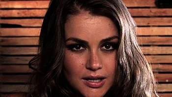 Brunette hottie amateur blowjob and sex with a huge dildo