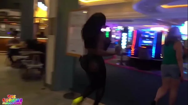 Michael Myers fucks Ebony Mystique on the Las Vegas Strip