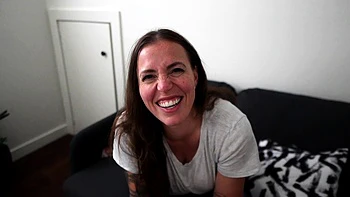 Cute amateur brunette naughty in solo jerking show on camera