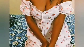 Pt 6 Izha Mallu Kerala Wife Striping Dress. Hot Brunette From India Removing Dress And Showing Boobs