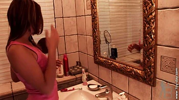 Naughty Lila with her new toys