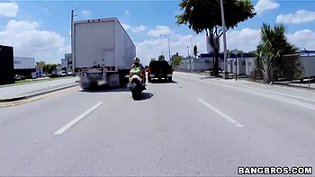 Riding naked on motorcycles