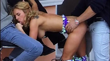 Euro Poolside sex one babe three males: Blowjob, Missonary  Anal Porn