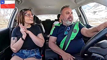 Model Infinitha Hitchhiked In Santiago, Chile And Sucked On The Town Streets