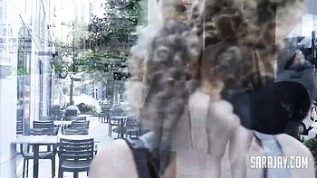 Cover-girl Sara Jay's high heels scene