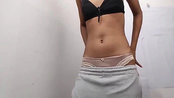 Asian Girl Showing Her Pussy While Sitting