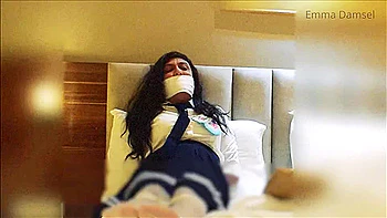Schoolgirl Bound Gagged