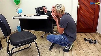 Foot Worshipping At The Office Femdom Porn