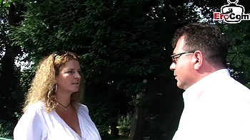 German mature housewife towed on the street