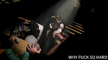 3D Big Boobs Slut Asian Whore Cheating with Big Cock Stranger