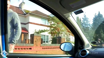 The Blonde Hot Wife Picks Up Her Toy Boy For Fun