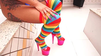 Petite Brazilian Ariella Ferraz Double Anal Penetrated By 4 Big