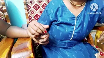 Tamil Housewife Bhabhi Fucks Husband Boss to Save Job - Loud Real Moaning & Big Natural Tits
