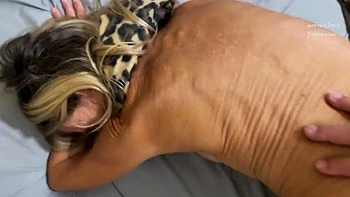 Amateur Blonde MILF Takes Deep Anal in Doggy Style - Big Cock Hurts So Good