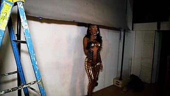 Busty brunette with big boobs rides cock