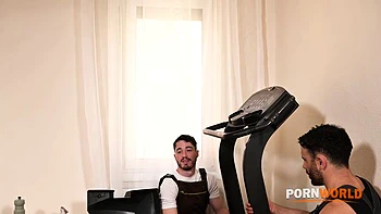 Bored At Home Housewife Ania Kinski Takes DP Slamming From Repairmen GP3097