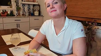 Ginger The Housewife Loses Poker Bet & Sucks Cock - Huge Cumshot in Mouth POV