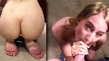 Blonde teen whore in stockings fucked hardcore