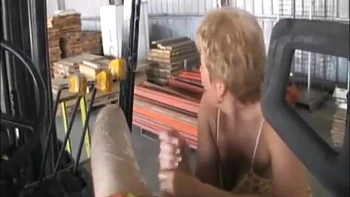 Jerking Off The Worker