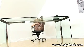 Lady Sonia Big Tits MILF Blowjob for Young Stud