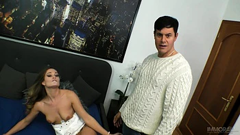 Honour May Squirts, Eat Ass And Gets A Creampie In Front Of Her