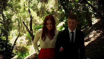 The couple enjoys passionate doggy style sex with stunning Maitland Ward.