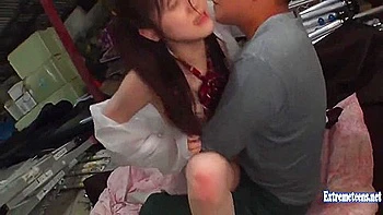 Kaise Akari Gets Rough Sex In Warehouse Old Guy Fucks Her