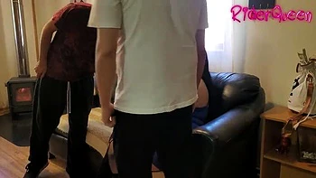 RiderQueen Threesome Fantasy - Latina MILF with Big Tits Gets Anal from Thieves in 4K