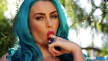 X-Rated Garden Gasm - She Gives Herself a Good One